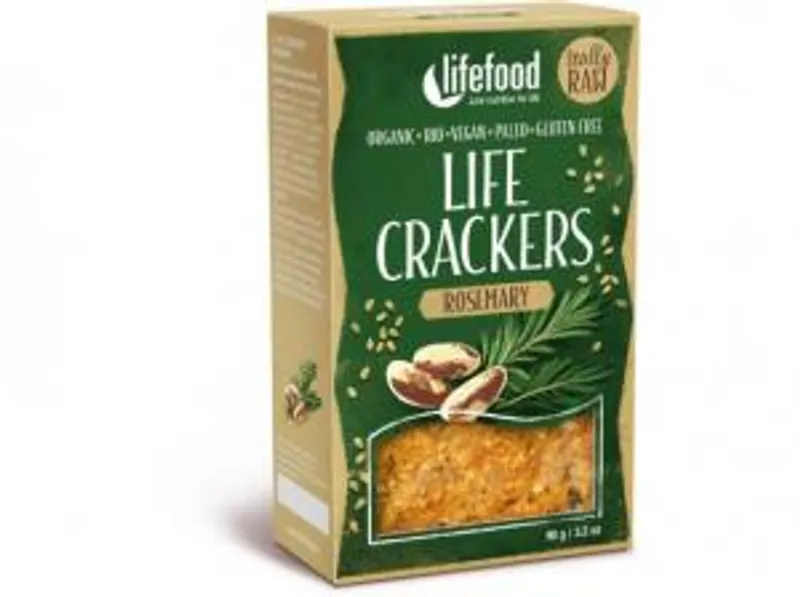Lifefood Life Crackers rozmarýnové Bio 90g